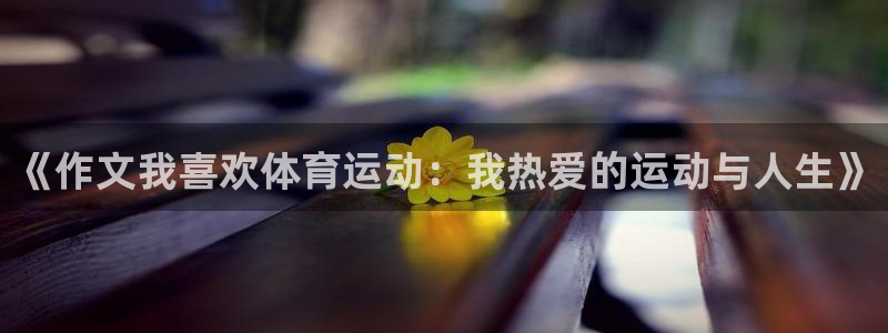 天天体育的微博视频陆放2003：《作文我喜欢体育运动：我热爱的运动与人生》